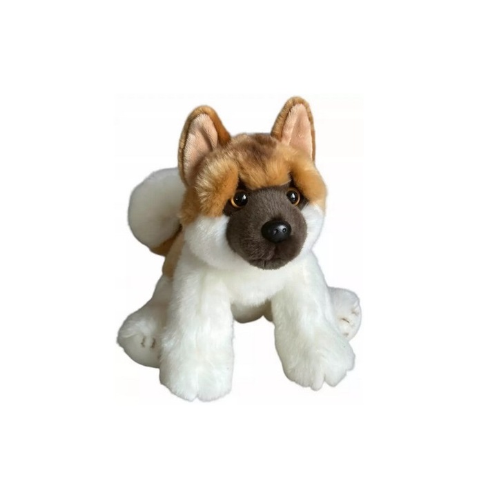 Плюшена играчка кученце Акита 28см многоцветна