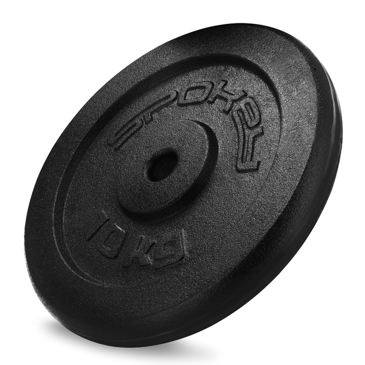 Obiect de greutate 10kg Spokey SINIS, zeliwne, 28/29 mm, set ajustabil