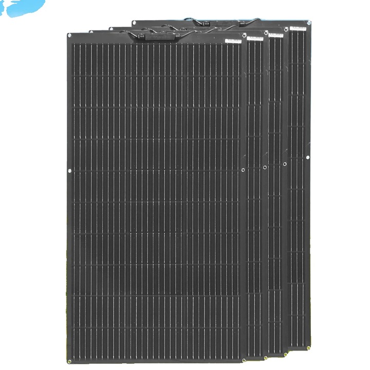 Set panouri solare flexibile, 4 bucati, 100W, 24% eficienta, 975x540x3mm, rezistente la apa