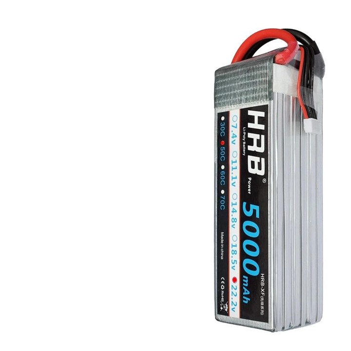 Lipo akkumulátor 18.5V, 5000mAh, 50C, XT60, RC járművekhez