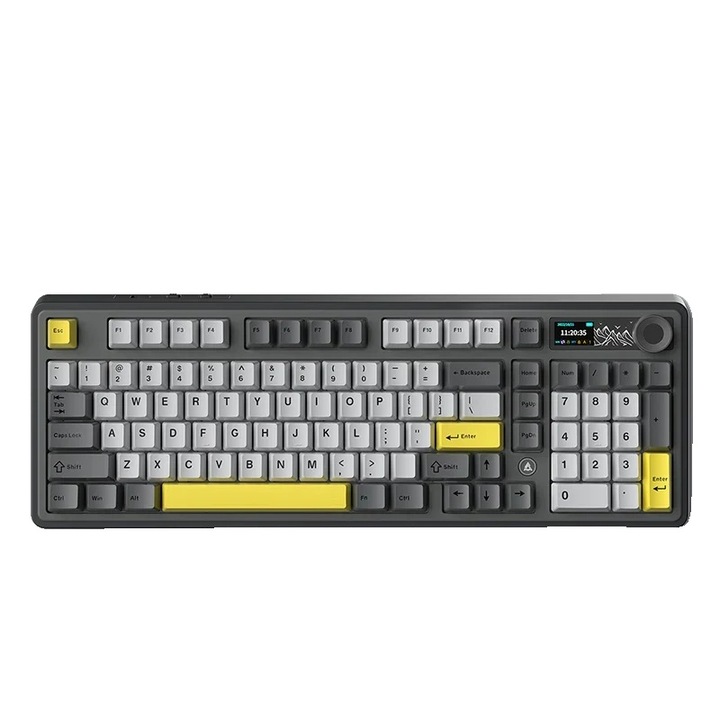 Set tastatura gaming 39 taste one hand si mouse, 400/800/1600/3200 DPI, Iluminare Rainbow