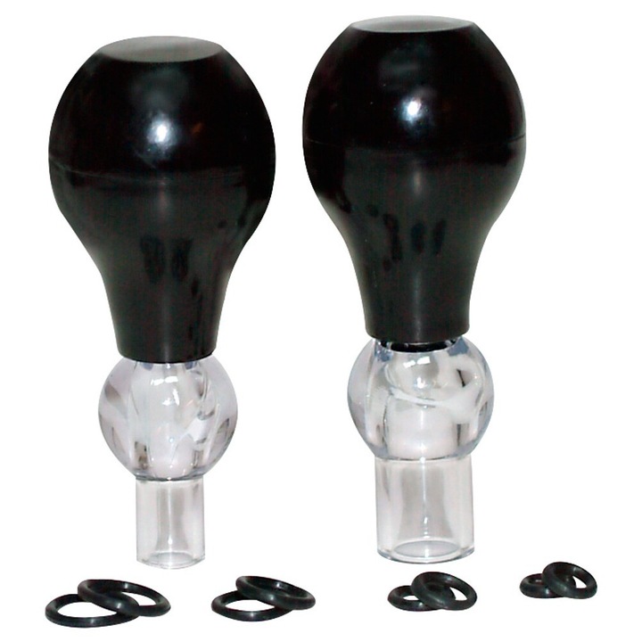 Помпи за кърма, Seven Creations, 8 ринга, черен, 2 броя