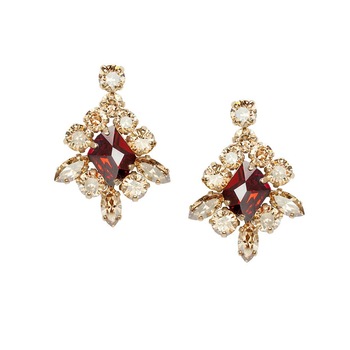 Cercei Carla Brillanti Viktoria Red Magma cu cristale Swarovski Cercei Carla Brillanti Viktoria Red Magma cu cristale Swarovski