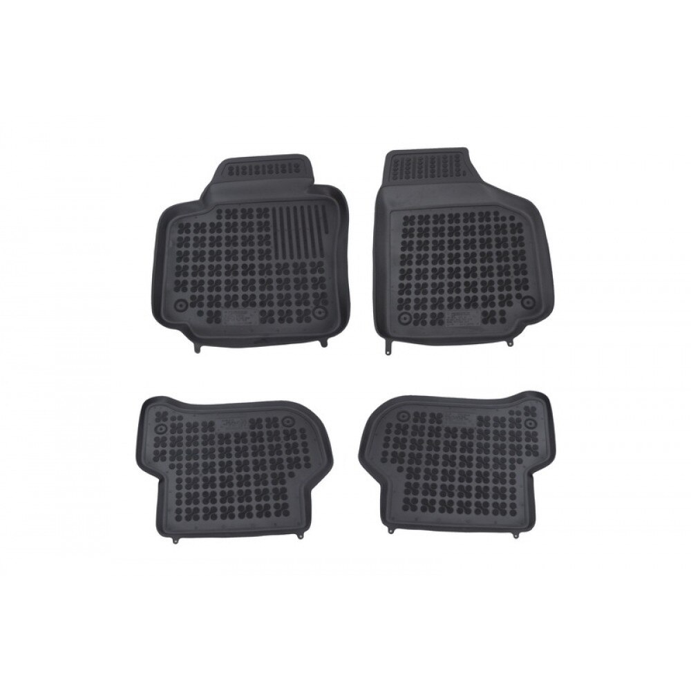 Covorase Presuri Auto Negru din Cauciuc compatibil cu Skoda Yeti 2009-; VOLKSWAGEN Golf Plus 2005-