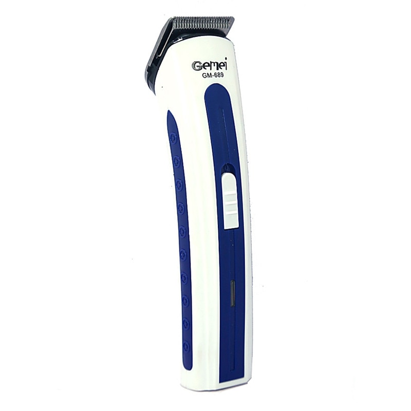 Aparat de tuns Gemei GM-689, Alb/Albastru