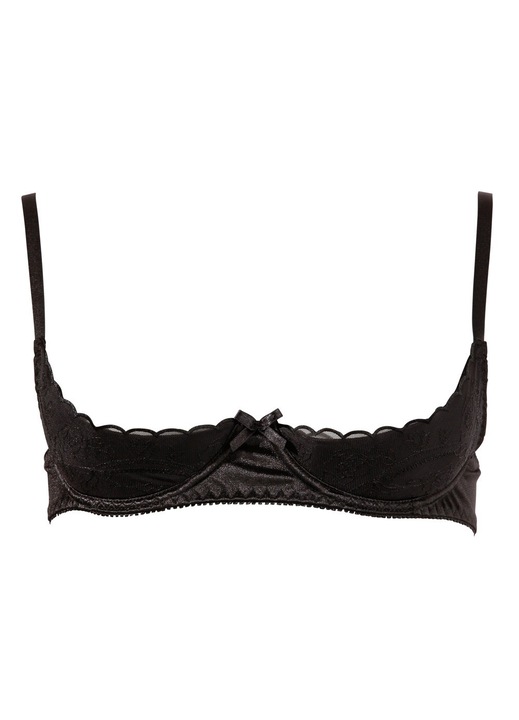 Cottelli Lingerie melltartó, klasszikus, állítható pántokkal, fekete, poliamid, 85B EU