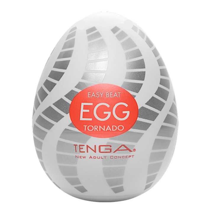 Мастурбатор, Tenga Egg Tornado, Комплект с лубрикант, 7см, Полимер/полипропилен
