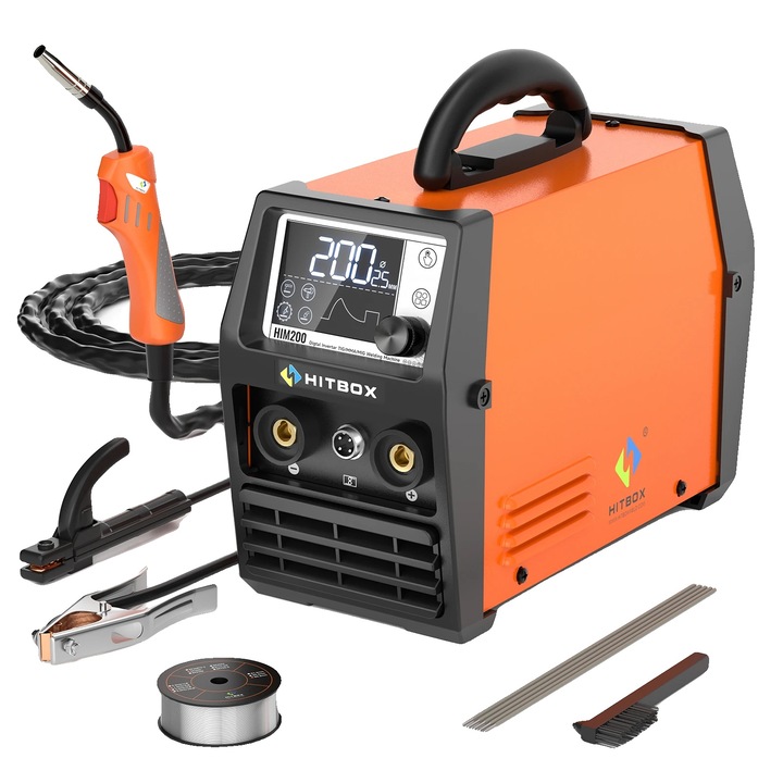 Aparat de sudura 3 in 1, Hitbox, 44x26x23cm, 7.25kg, portocaliu/negru