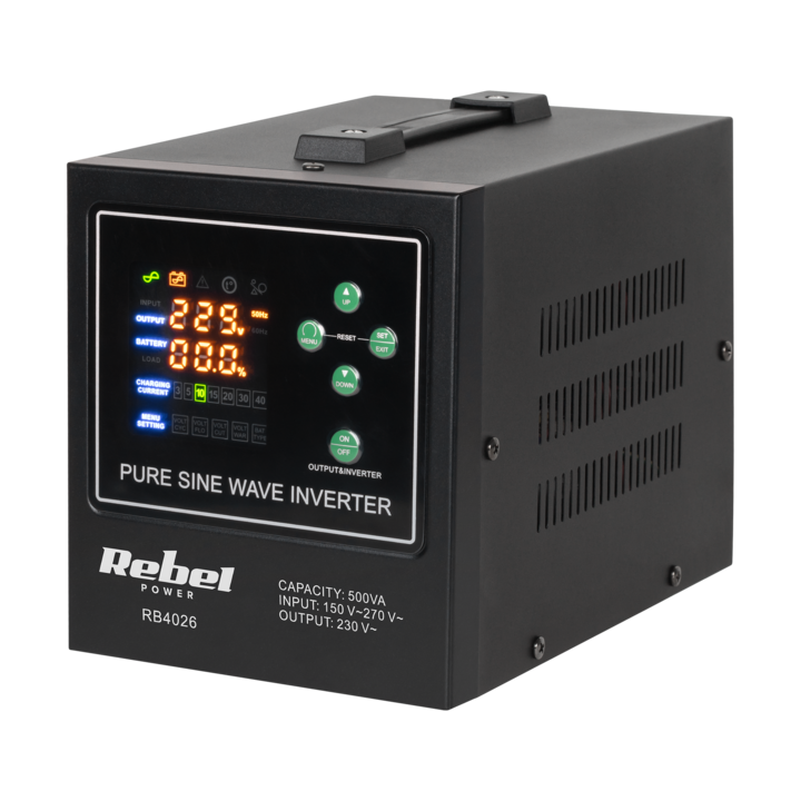 UPS Rebel POWER-500-LFP4, 300W, 12V, 138x226x155mm