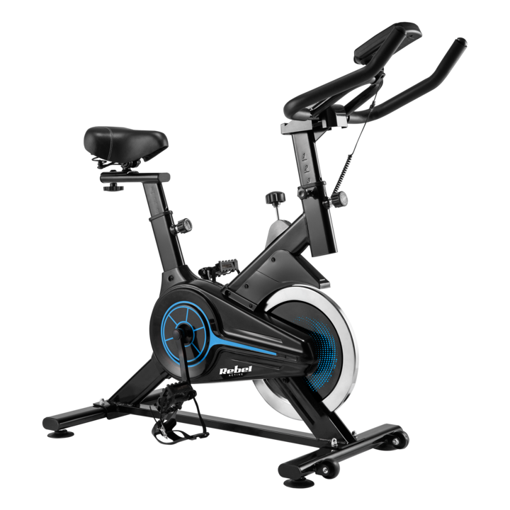 Спининг велосипед REBEL ACTIVE RBA-1016, LCD, 4 кг, 104x47x104см