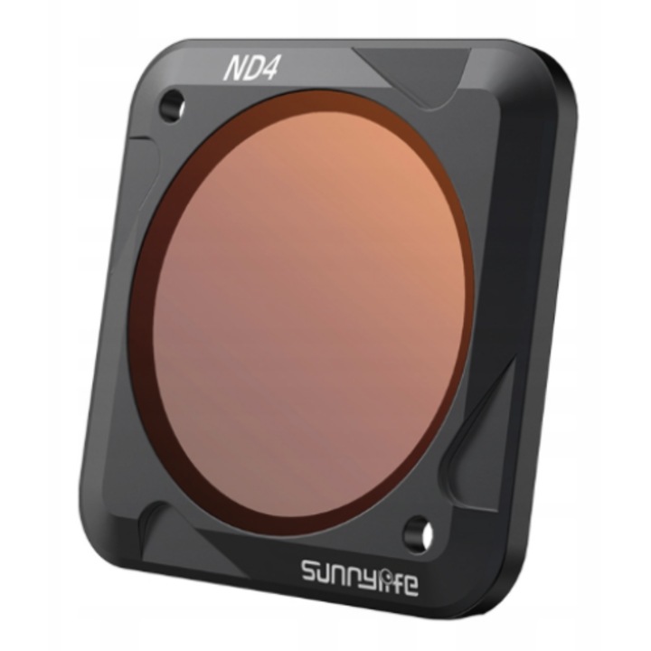 Filtru ND4 SunnyLife pentru DJI Osmo Action 2, etui inclus, sticla optica SCHOTT, montare magnetica