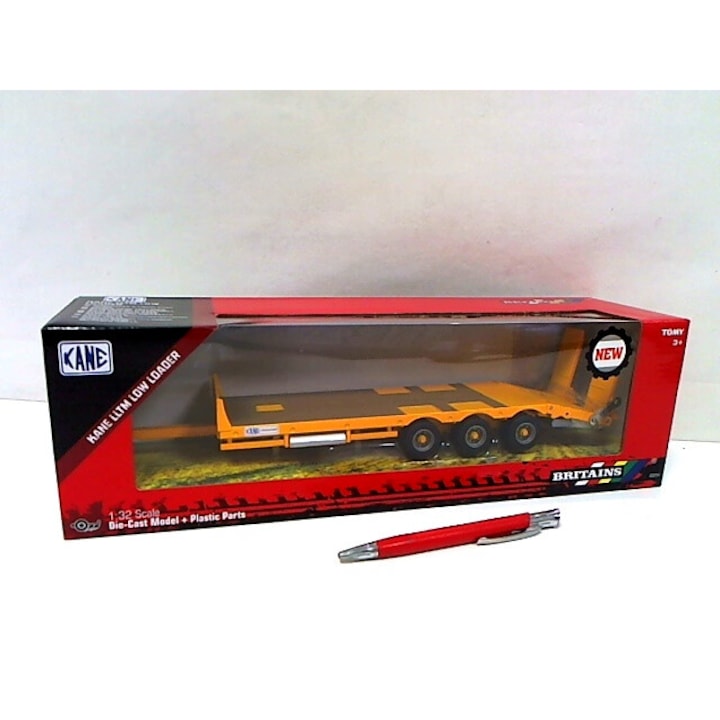 Utilaj de constructie de jucarie, Britains, remorca Kane, galben, 43254