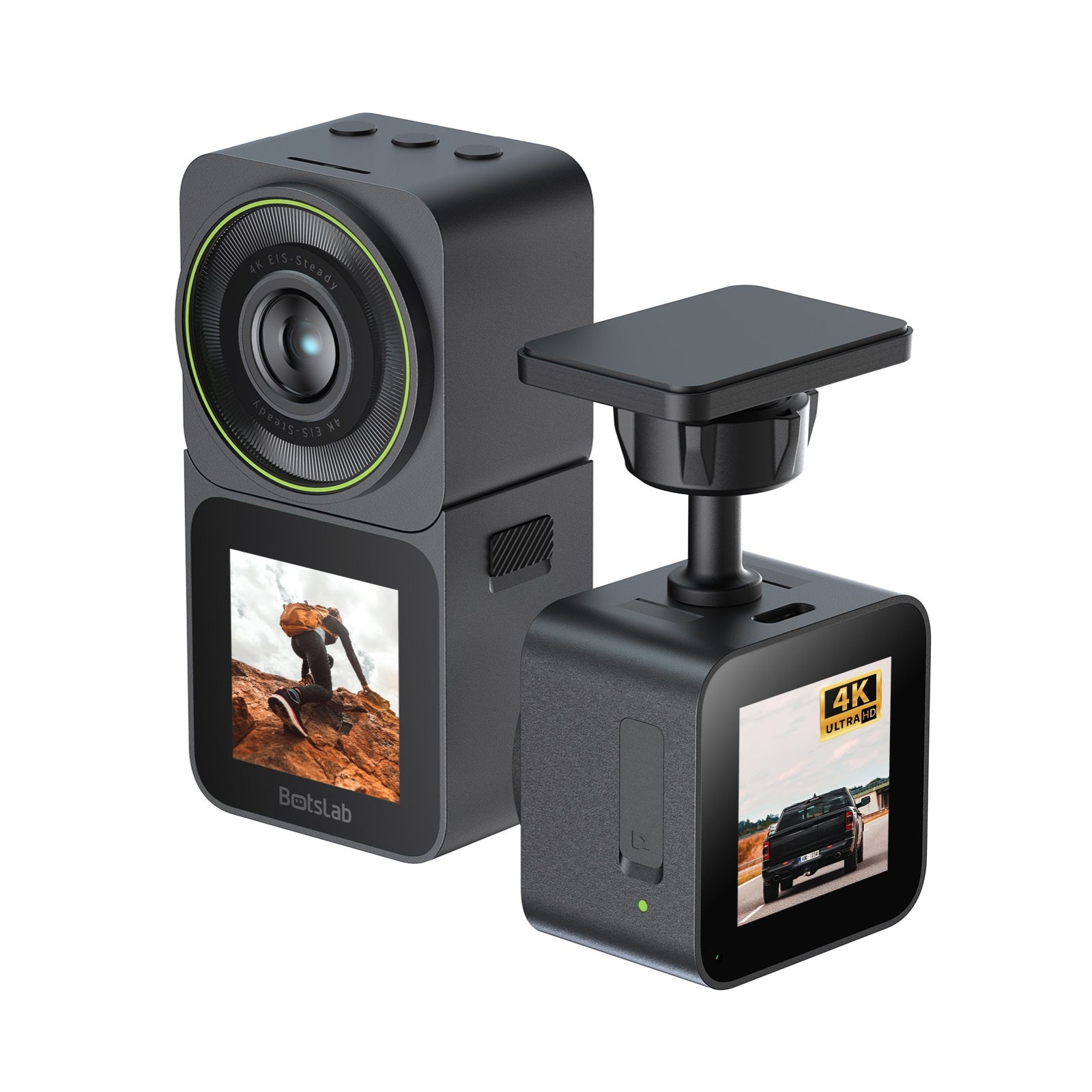 Inregistrator auto Botslab Dash Cam V9H 2-in-1 cu Wi-Fi, Full HD