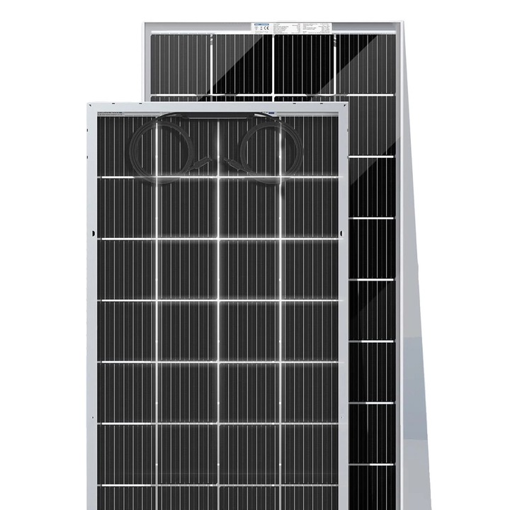 Panou solar set 2 bucati, 100W, tehnologie siliciu monocrystalline, 1000x530x30mm, rezistent la intemperii