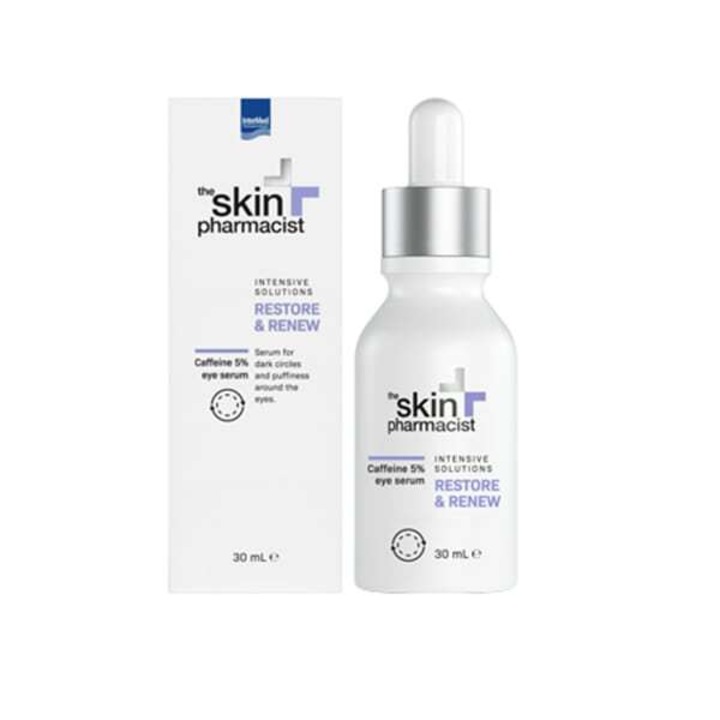 Serum pentru ochi Intermed Restore & Renew cu cafeina 5%, 30ml, reduce cearcanele si hidrateaza
