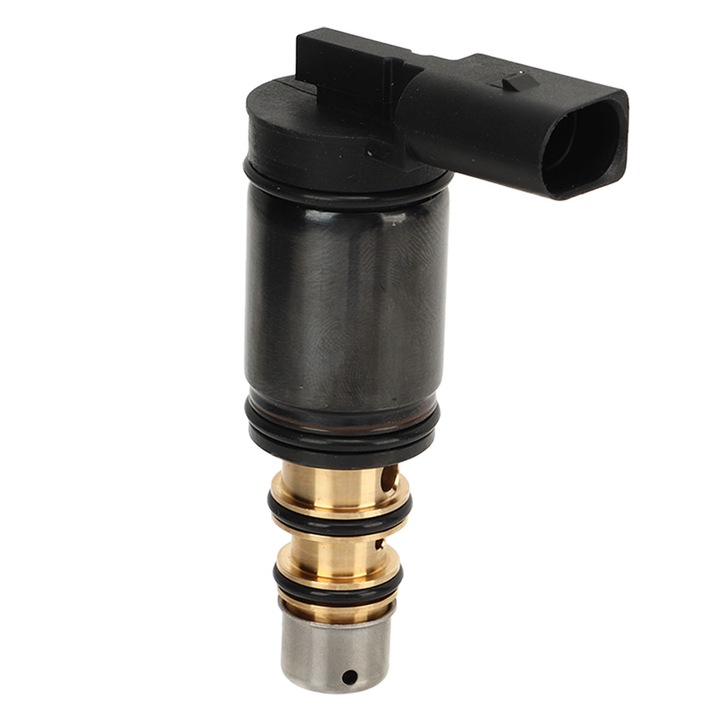 Supapa electronica de control compresor AC pentru Denso 6SEU14C, Tovbmup, metal, A4 2.0L 2007-2009, negru/auriu