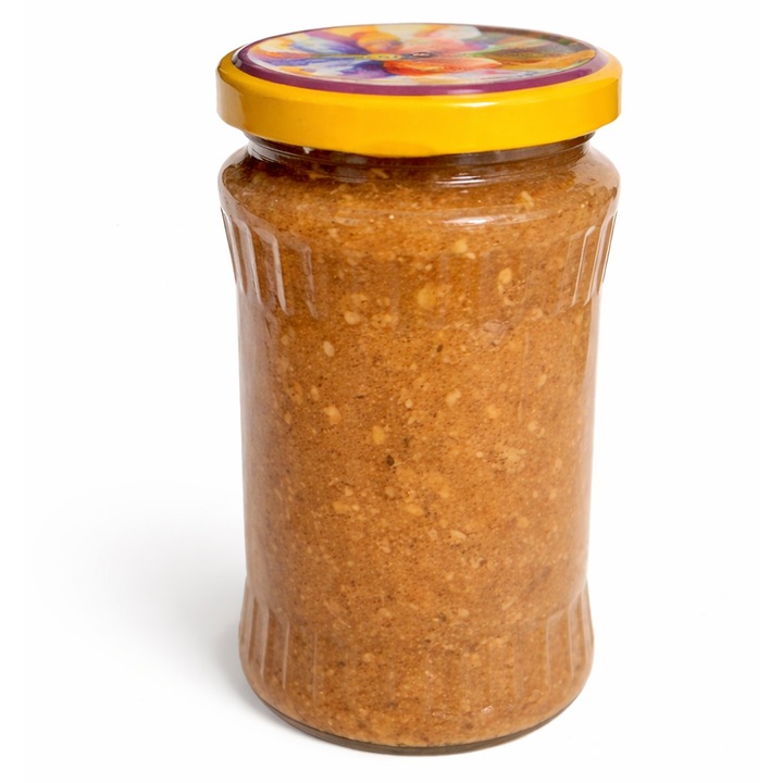 Miere poliflora cu nuca macinata si scortisoara, 480g