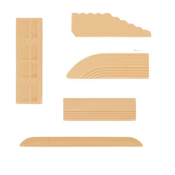 Set de 4 perne Threshold Strip, aspirator robot Paa-home, inaltime 1, 6 cm, bej