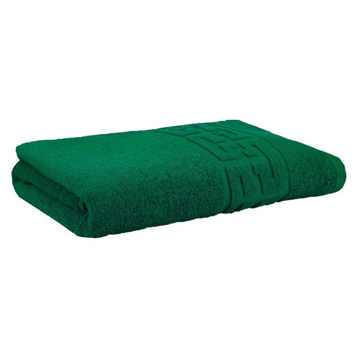Хотелска кърпа за лице Sueva®, Imperial Green, 50x90 см, 100% памук, мека материя, хипоалергенна, гръцки модел, съвместима с пералня и сушилня