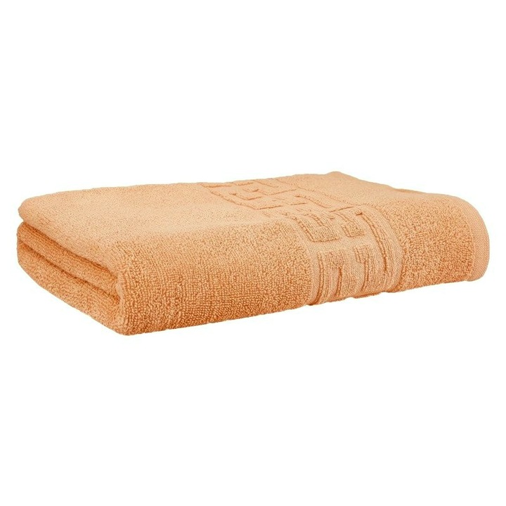 Кърпа за лице за хотел Sueva®, Orange, 50x90 см, 100% памук, мека материя, хипоалергенна, гръцки модел, съвместима с пералня и сушилня