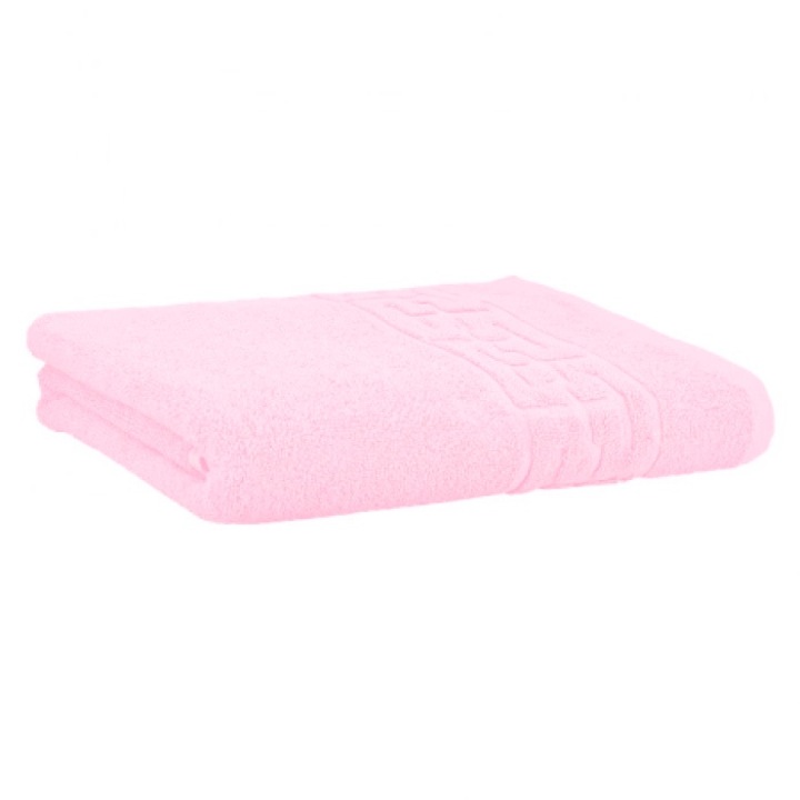 Хотелска кърпа за лице Sueva®, Pink, 50x90 см, 100% памук, мека материя, хипоалергенна, гръцки модел, съвместима с пералня и сушилня