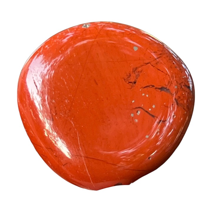 Палма от червен яспис, Druzy, полускъпоценни камъни, модел S - 4 см
