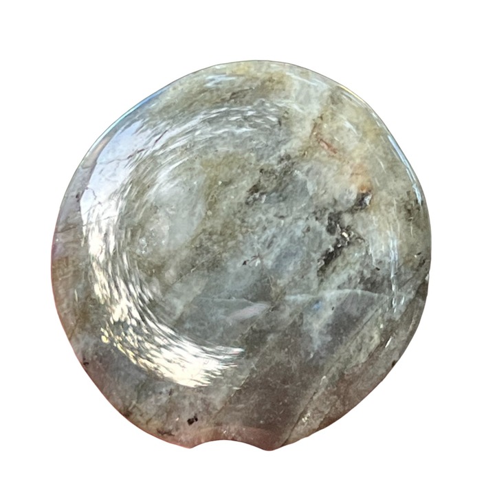 Палма от лабрадорит, Druzy, полускъпоценни камъни, модел S - 4 см