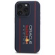 Husa pentru iPhone 16 Pro - Red Bull Racing Silicone Oversize Vertical Logo MagSafe (RBHMP16L24SIOLRV) - Navy