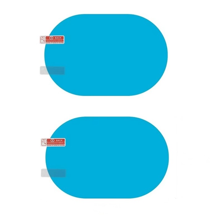Folie de protectie pentru oglinda auto, 2 bucati, Anti-aburire si anti-orbire, 100 x 145mm