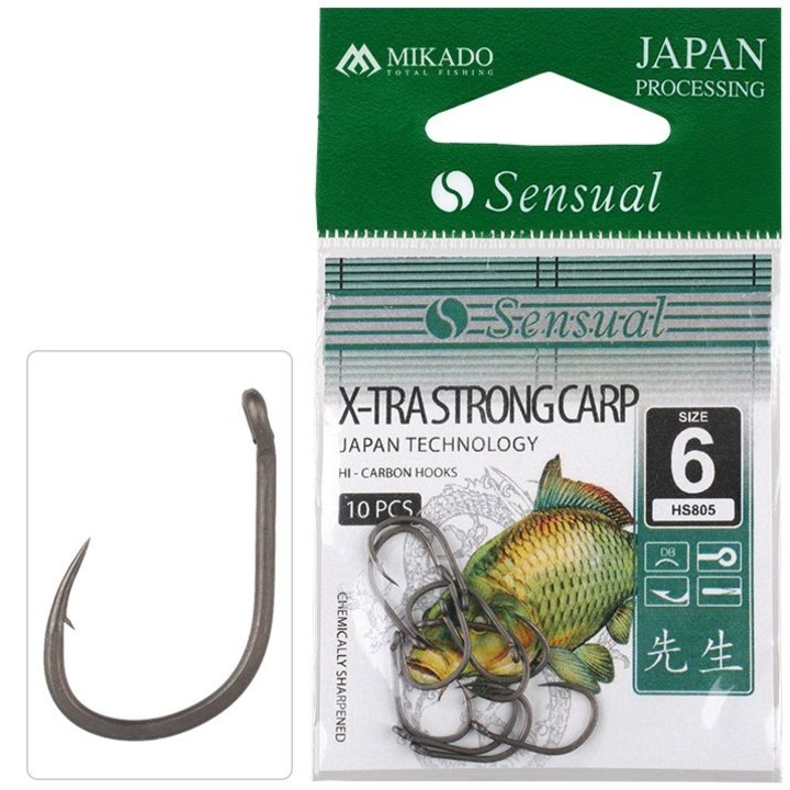 Carlige Sensual X-Tra Strong Carp Nr.10 Db 10Buc