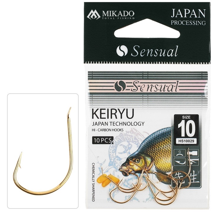 Carlige Sensual - Keiryu Nr. 8 Gold 10Buc