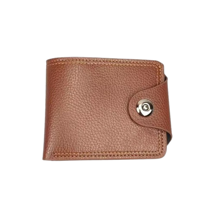 Portofel barbati, Piele ecologica, 12x9.6cm, Maro
