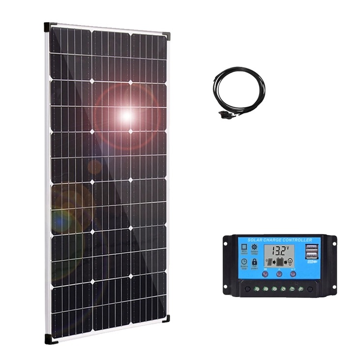 Panou solar set 150W, 3 module, 1050x530x25mm, eficienta 19.1%