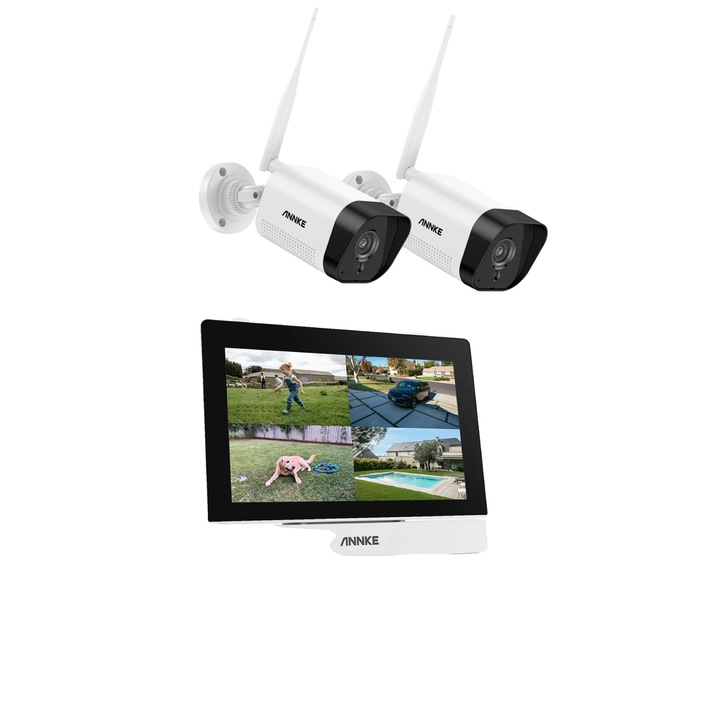 Kit Supraveghere, 8CH DVR cu 4 Camere, 1TB, Rezolutie 1080P, Viziune Nocturna