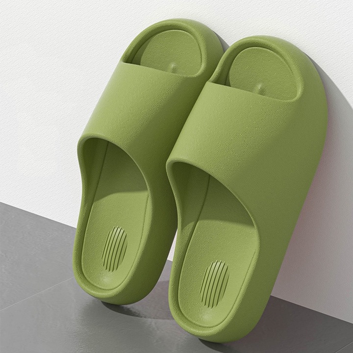 ASDIIT csúszásgátló beltéri papucs, kényelmes EVA anyagból, kopásálló, uniszex, időseknek és várandós nőknek, Zöld, 38-39