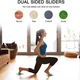 2 db-os siklókorong szett, Hggzeg, csúszókorongok pilates gyakorlatokhoz, tárolótáskával, fitneszhez, jógához, rehabilitációhoz, testmozgáshoz, otthon, pilates, aerobik, hasfeszesítés, PP, EVA, zöld