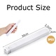 Set 3 Lampa LED cu Senzor de Lumina si Miscare, SINBINTA, Lampa de Veghe Motion Activated Night Light, 6000k, Acumulator 400mah cu Reincarcare Prin USB-C, Lumina rece, Suport magnetic, Pentru bucatarie, hol, dressing, garaj, Plastic, 30x2.5x2cm, Alb