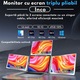Monitor Extensibil si Portabil pentru laptop, Qova®, 3 Ecrane Full HD 1200P de 14" inch, sRGB 100%, monitoare pliabile si rotative 360°, Quad -screen compatibil cu laptopuri de 13"-17.3", Windows si MacOS, statie de lucru completa pentru multitasking
