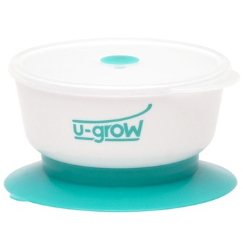 Bol U-Grow A-1017 cu capac si ventuza Anti-Alunecare Bol U-Grow A-1017 cu capac si ventuza Anti-Alunecare