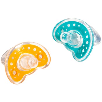 Set 2 suzete U-GROW 0-6 luni, turcoaz-portocaliu Set 2 suzete U-GROW 0-6 luni, turcoaz-portocaliu