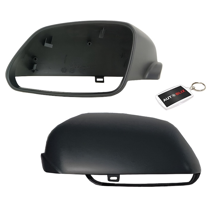 Set 2 Capace Oglinda Dreapta Stanga Skoda Octavia II, VW Polo 9N Cu Breloc Autobliz