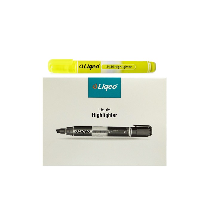 Evidentiator lichid, Liqeo, Galben - 12 buc/set