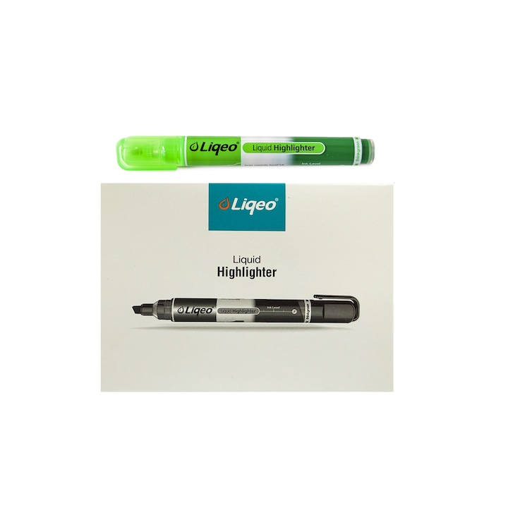 Evidentiator lichid SET, Liqeo, verde - 12 buc/set