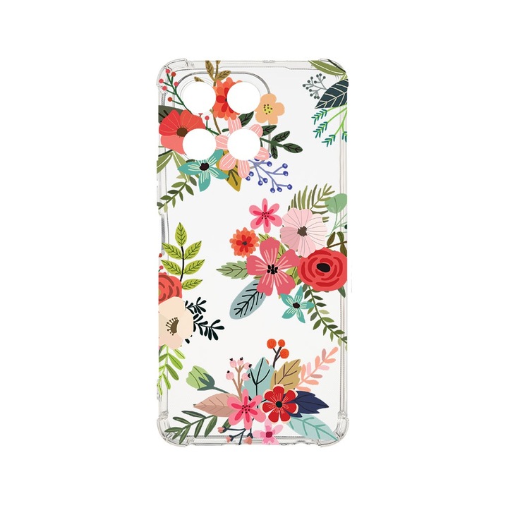BestCase® Husa pentru Honor 200 Smart, Anti Shock 1.5MM, Flowers, Rezistenta La Socuri, Protectie camera, ecran si colturi, 1925010 AS 630