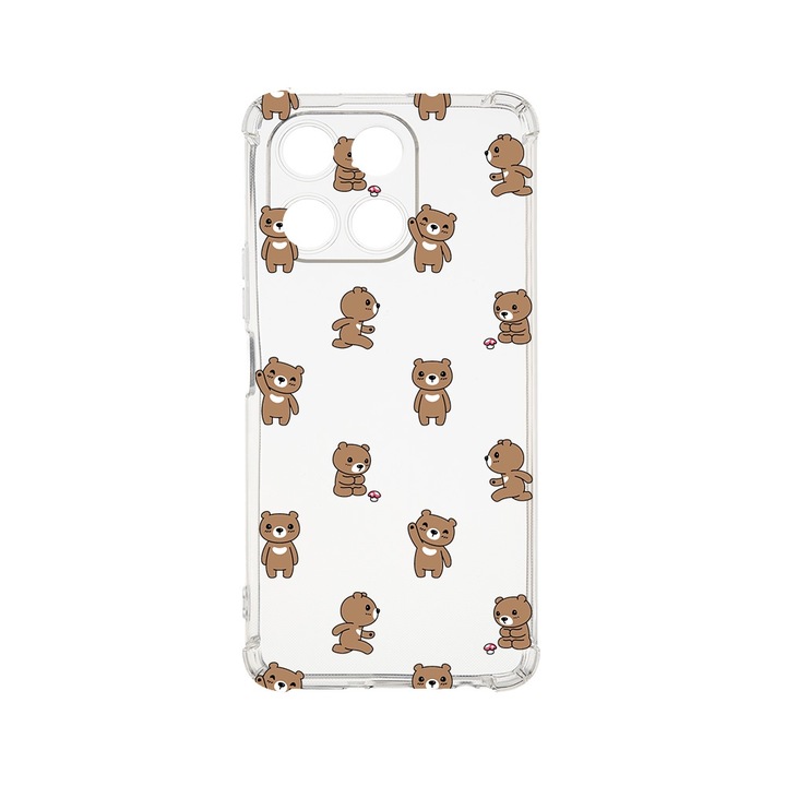 BestCase® Husa pentru Honor 200 Smart, Anti Shock 1.5MM, Teddy Bear Pattern, Rezistenta La Socuri, Protectie camera, ecran si colturi, 1925010 AS 970