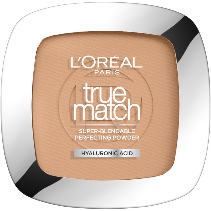 Pudra compacta L'Oreal Paris True Match 3R/C Subton Rece, rezistenta indelungata si aspect mat, 9 g