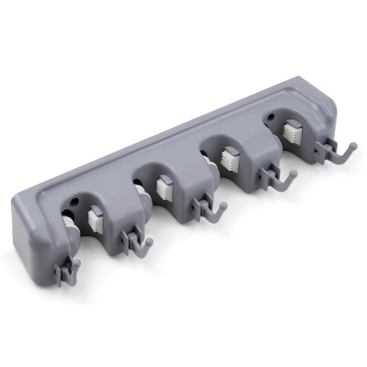 Suport multifunctional de perete pentru maturi si mop