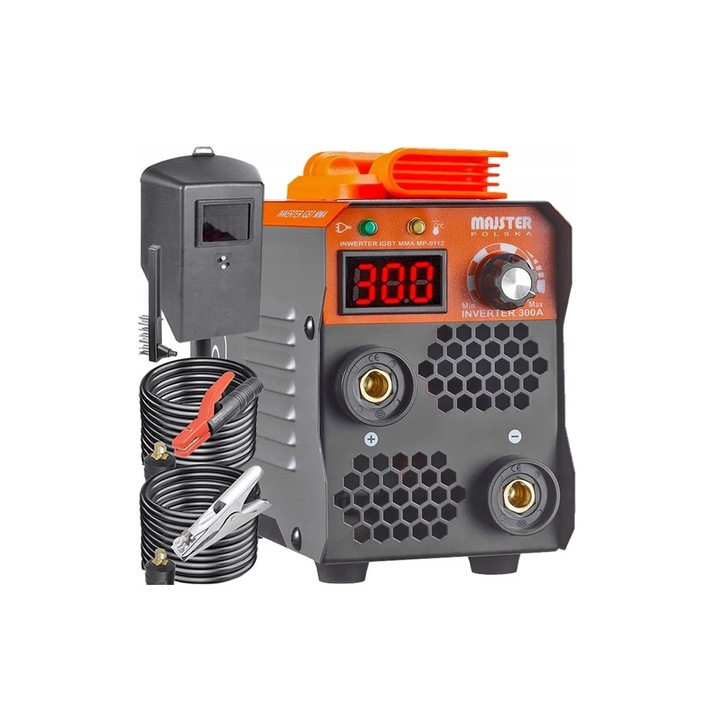 Aparat de sudura tip invertor MMA TIG IGBT LCD, 230 V, Majster Polska MP0112