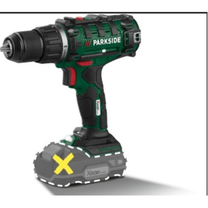 Акумулаторен винтоверт Parkside, PABS 20 Li H9, 20 V, без батерия и зарядно