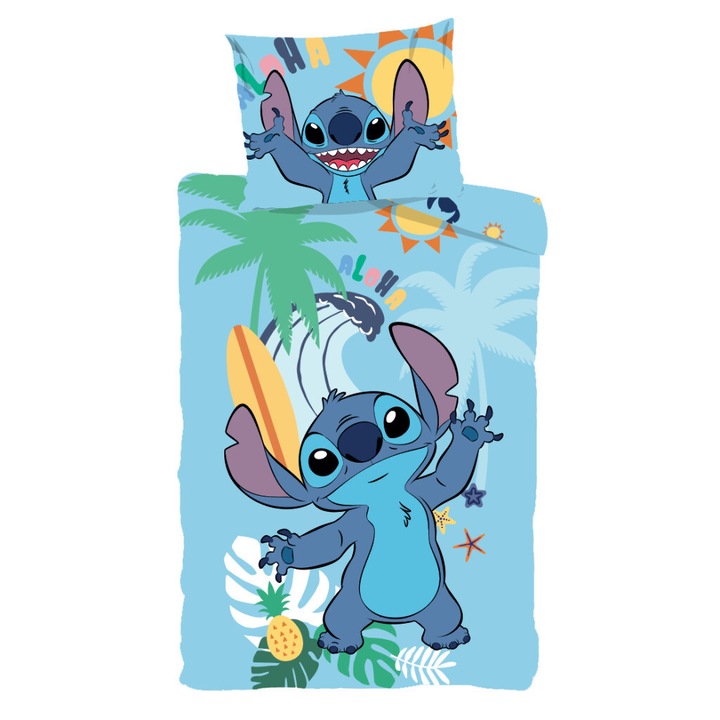 Disney Lilo and Stitch, The Star Dog Лятна покривка за легло 140×200 см, 70×90 см